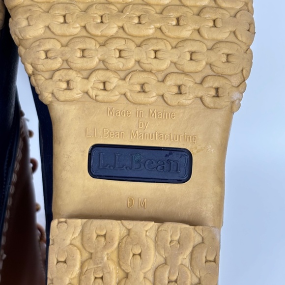 VTG LL Bean Boots Womens 8 "D M" Brown Leather Duck Boots Made in Maine 90s/00s - Picture 6 of 8